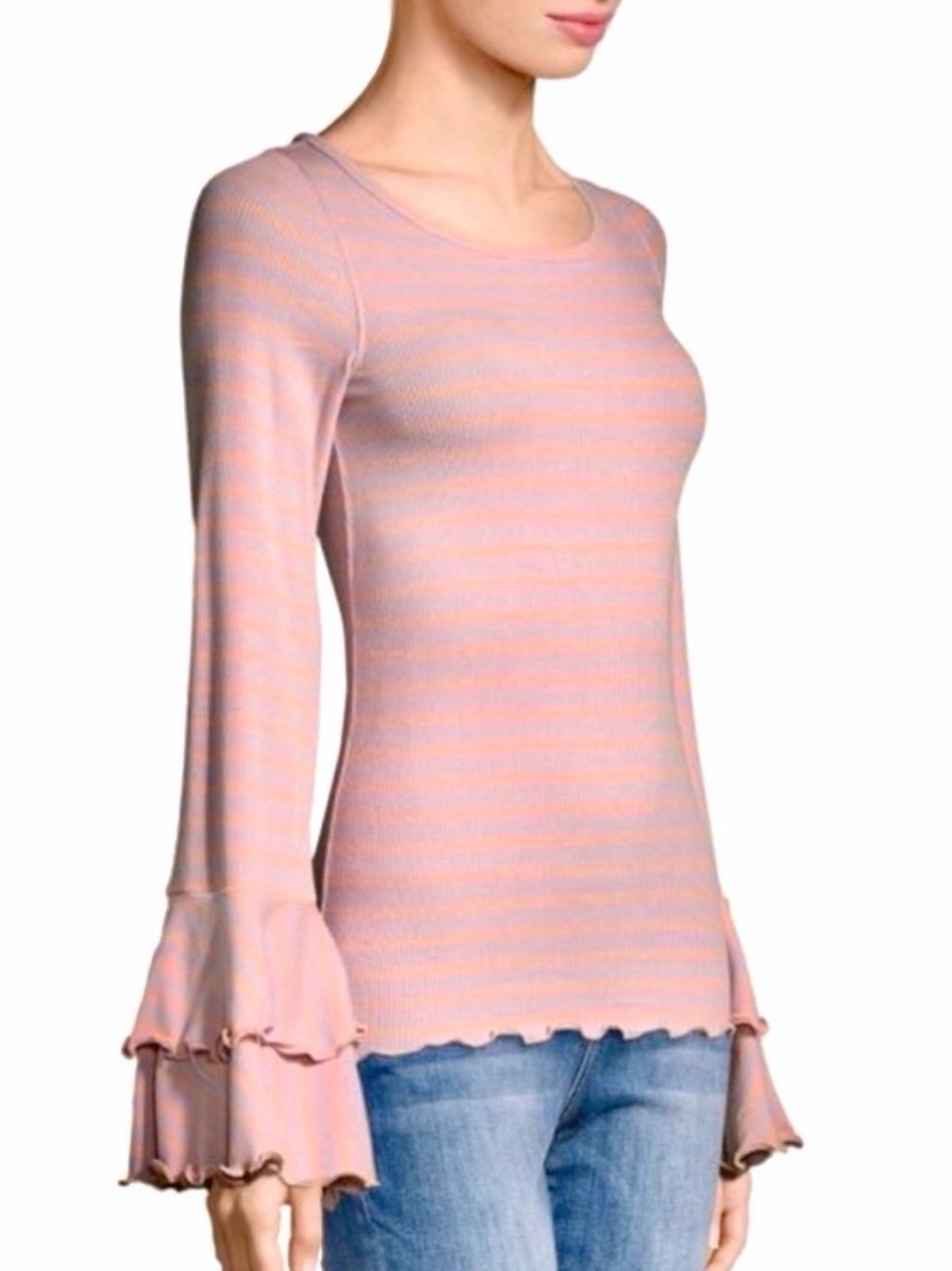 NWOT Free People Good Find Bell Sleeve Top - Picture 12 of 12